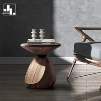 Style nordique salon noyer couleur canapé Table d'appoint hôtel chambre en bois rond petit coin Table meubles