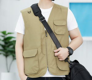 Nuovo Gilet da Esterno da <span class=keywords><strong>Uomo</strong></span>, <span class=keywords><strong>Casual</strong></span>, con Tasche Multiple, Vestibilità Ampia e Oversize, per Pesca, Tutte le Stagioni, Asciugatura Rapida - Product Image 4