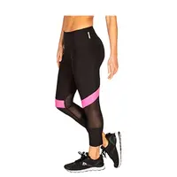 Новый дизайн, индивидуальная Женская Спортивная одежда для фитнеса с сетчатыми Капри/леггинсами/брюки для йоги для дам