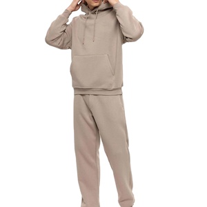 ชุดวอร์มผู้ชายคุณภาพสูง เสื้อฮู้ดดี้ทรงหลวม ไหล่ตก ผ้าฝ้าย 100% สไตล์ลำลอง พร้อมชุดจ็อกกิ้งสำหรับฤดูหนาว - Product Image 4