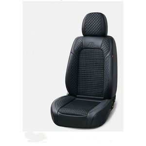 Coussin de siège de voiture 5 pièces en cuir de soie glacée PIGA de luxe, durable, imperméable, avec logo personnalisé, protection toutes saisons pour sièges avant - Product Image 4