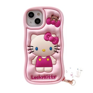Custodia Morbida <span class=keywords><strong>in</strong></span> <span class=keywords><strong>Silicone</strong></span> a Forma di Gattino per <span class=keywords><strong>iPhone</strong></span>, Antiurto, con Supporto per Telefono, Confezione <span class=keywords><strong>in</strong></span> Sacchetto OPP - Product Image 4