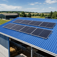 Système de montage rapide pour panneaux solaires en aluminium anodisé pour toiture métallique, résistant aux vents, vente en gros depuis Xiamen