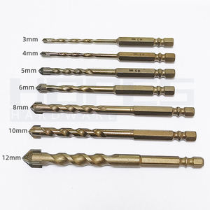 Rắn Tungsten Carbide Chéo Lời Khuyên Khoan Bits <span class=keywords><strong>3</strong></span> <span class=keywords><strong>4</strong></span> 5 6 8 10 12Mm Cho Glass Gạch Sứ Với Hex Shank Điện Dụng Cụ cầm Tay - Product Image 4