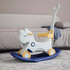 Plastik Hadiah Natal Bayi Dalam Ruangan Luar Ruangan Tempat Bermain Balita Anak Hewan Kecil Kursi Naik Mainan Kuda Goyang untuk Anak-anak - Product Image 5