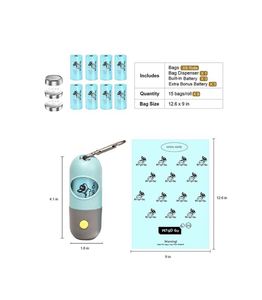 Sacs à déjections pour animaux de compagnie biodégradables en gros avec distributeur anti-fuite personnalisé, contrôle des odeurs renforcé, fabrication durable pour l'élimination des déchets animaux - Product Image 4