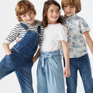 Niño de ropa de verano de los niños de algodón blanco ropa Tops niño conjunto de ropa de las niñas camisetas con manga corta - Product Image 1