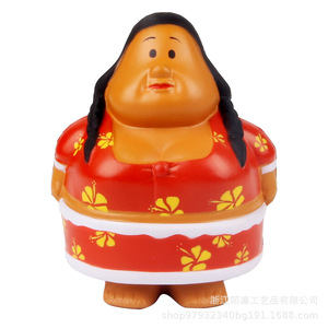 Pu <b>Foam</b> Plush Toy Fat Woman Figure High Rebound Fidget Toy For Kids Age 2 4 Years Unisex Decorative <b>Craft</b> Item - Product Image 2