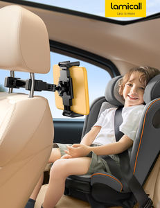 ที่ยึดแท็บเล็ตในรถยนต์ Lamicall STCH04 แบบล็อคแน่น ที่วางโทรศัพท์แบบติดพนักพิงศีรษะ ป้องกันการสั่นสะเทือน หมุนได้ 360 องศา ปรับได้ ใช้ได้กับเบาะหลัง - Product Image 2