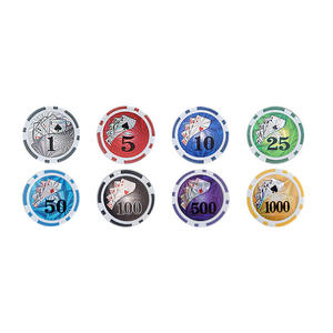 Vente en gros de jetons de poker ABS de haute qualité, durables et portables, <span class=keywords><strong>Black</strong></span> <span class=keywords><strong>Jack</strong></span> Texas Hold'em, 100, 200, 300 pièces, avec étui en aluminium rigide - Product Image 3