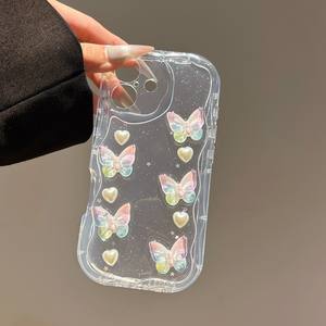 Clear Wave Epoxy Phone Case para iPhone 16 <span class=keywords><strong>Pro</strong></span> <span class=keywords><strong>Max</strong></span> 15 14 13 12 Cute Girls Funda para <span class=keywords><strong>Huawei</strong></span> <span class=keywords><strong>P60</strong></span> 70 Mate 60 70 <span class=keywords><strong>Pro</strong></span> Butterfly Cases - Product Image 5