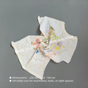 Paños de Limpieza Industriales Económicos, Paños de Algodón Blancos Impresos, Paños de Limpieza de Algodón de Alta Calidad, Tejido de Punto, 2 lb, Blanco - Product Image 3