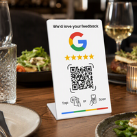 Base NFC para Reseñas de Google con Pantalla de Mesa con Código QR para Pequeños Negocios, Configuración con un Toque, Fácil de Usar, Sin Aplicación, Proveedor Chino