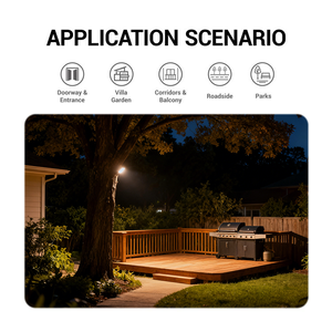 OUTLUX E011 Holofote <span class=keywords><strong>LED</strong></span> Portátil Leve 10w-70w com Sensor de Micro-ondas, Baixo Consumo, Certificação EMC, IP65 para Jardim e Paisagismo - Product Image 4