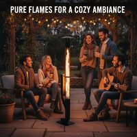 Chauffe-terrasse portable en métal durable ZT-003-03 pour granulés de bois, foyer extérieur pour le camping