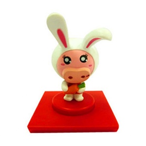 Llavero de vaca de dibujos animados, bonito y sencillo, colgante para coche, accesorio para mochila escolar, regalo promocional - Product Image 3