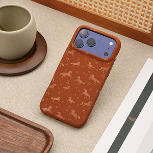 ZENOS Fashion Customized PU Leather Horse Pattern Handmade High-end Mobile Phone <b>Case</b> for for Series-New - Product Image 1
