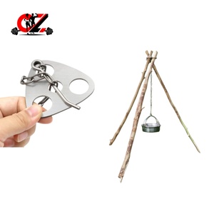 CZ Hot Selling High-quality Portable <b>Kettle</b> Triangular Bracket, Outdoor <b>Camping</b> Triangular Bracket, Durable and Deformation Free - Product Image 3