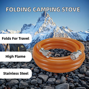 <b>Portable</b> Folding <b>Camping</b> <b>Stove</b> Metallic Manual Ignition for Outdoor Picnic Household Cooking - Product Image 2