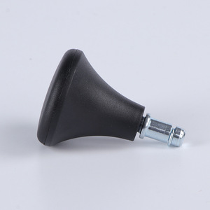 Office Chair Casters PU Insert <b>Black</b> Wheels 300kg Load Nylon PVC Material Swivels for Furniture and Computer Desk - Product Image 3