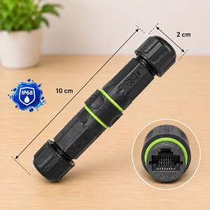 <span class=keywords><strong>Coupleur</strong></span> <span class=keywords><strong>Ethernet</strong></span> extérieur blindé femelle-femelle M16 IP68 <span class=keywords><strong>RJ45</strong></span> CAT6 STP pour l'automatisation industrielle et l'utilisation marine - Product Image 1