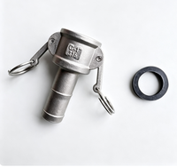 Raccord rapide Type C+E en acier inoxydable 316, usiné CNC, à verrouillage par came, filetage NPT pour eau et gaz, raccords de tuyauterie pour tête de modèle