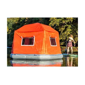 خيمة على شكل طوفة عائمة قابلة للنفخ, خيمة مياه قابلة للنفخ للتخييم والصيد في المياه