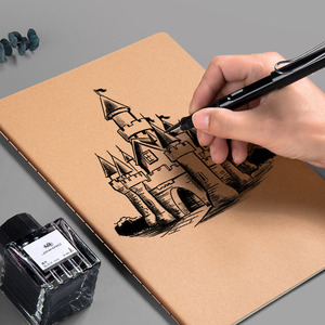 Compañías de papelería Cuadernos para estudiantes Cuaderno de papel Kraft Diario Planificador Libro Artículos de papelería Diario Cuaderno 60 hojas - Product Image 6