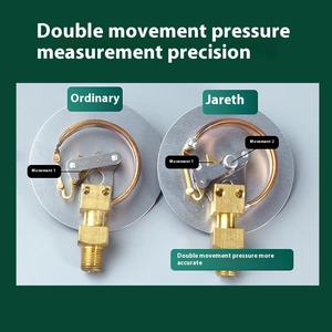 เครื่องวัดฟลูออรีนสำหรับเครื่องปรับอากาศอัตโนมัติ R134A สำหรับใช้ในบ้าน R22R410 เกจวัดแรงดันน้ำยาทำความเย็นแบบหิมะ ชนิดสองหัววัด สำหรับยานพาหนะ - Product Image 3