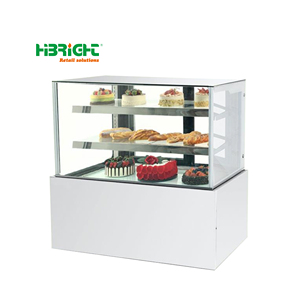 Vitrina Refrigerada Curva Comercial para Panadería, de 2 a 8 Niveles ° Vitrina Refrigerada para Pasteles y Repostería con Vidrio Antivaho LED para Panadería o Cafetería - Product Image 2