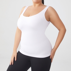 Camisola sin Mangas Moldeadora con Tirantes Anchos y Cuello Cuadrado, Talla Grande, Sin Costuras, Transpirable, de Spandex, Control de Abdomen, Ropa Interior C1062 - Product Image 4