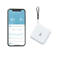 GIRIER Tuya Alexa Hey Google ZigBee Capteur de température et d'humidité intelligent Hygromètre Thermomètre d'intérieur