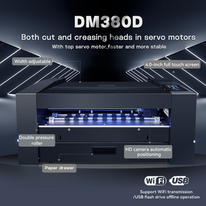 Découpeuse automatique à alimentation continue DM380D, servomoteur, double tête <span class=keywords><strong>de</strong></span> découpe, transmission WIFI, découpeuse d'étiquettes A3, découpeuse d'autocollants - Product Image 3