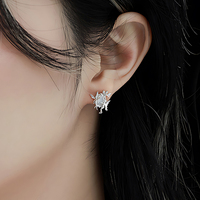 Pendientes Elegantes de Ópalo Elfo para Mujer, Diseño de Moda, Pendientes Personalizados de Plata de Ley 925 con Piedras Preciosas Finas, Joyería al por Mayor