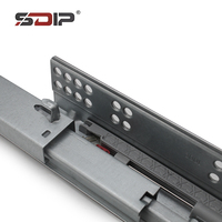 SDIP 3 plis extension complète fermeture douce dissimulée P Clip tiroir glissière pour chambre appartement salle de bain hôpital salon