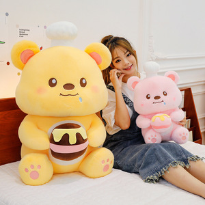 <b>Cute</b> Super Soft Plush Toy Yellow Pink <b>Bear</b> Doll Pillow Gift Stress Relief PP Cotton Plush Doll Best Quality Cake <b>Bear</b> Plush Doll - Product Image 4