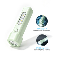 Mini lampe torche rechargeable LED 5W COB avec lumière latérale, USB Type C, 1200mAh, quatre modes, portable, ABS, lampe de camping d'urgence