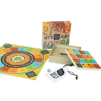 Jeu de société en carton personnalisé pour enfants avec cartes et impression de logo pour le divertissement des enfants
