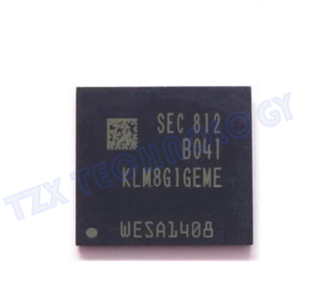 New and Original KLM8G1GEME-B041 EMMC Series Memory IC 8GB NAND Flash EMMC 5.1 High Speed BGA153 Storage Integrated Circuit