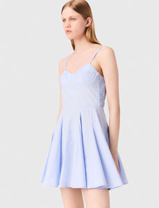 MINI Vestido ligero y transpirable para mujer estilo informal Halter Resort en malva - Product Image 3