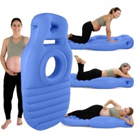 Matelas gonflable en PVC pour femmes enceintes, coussin de maternité pour position couchée, pour le camping en plein air et les jeux aquatiques