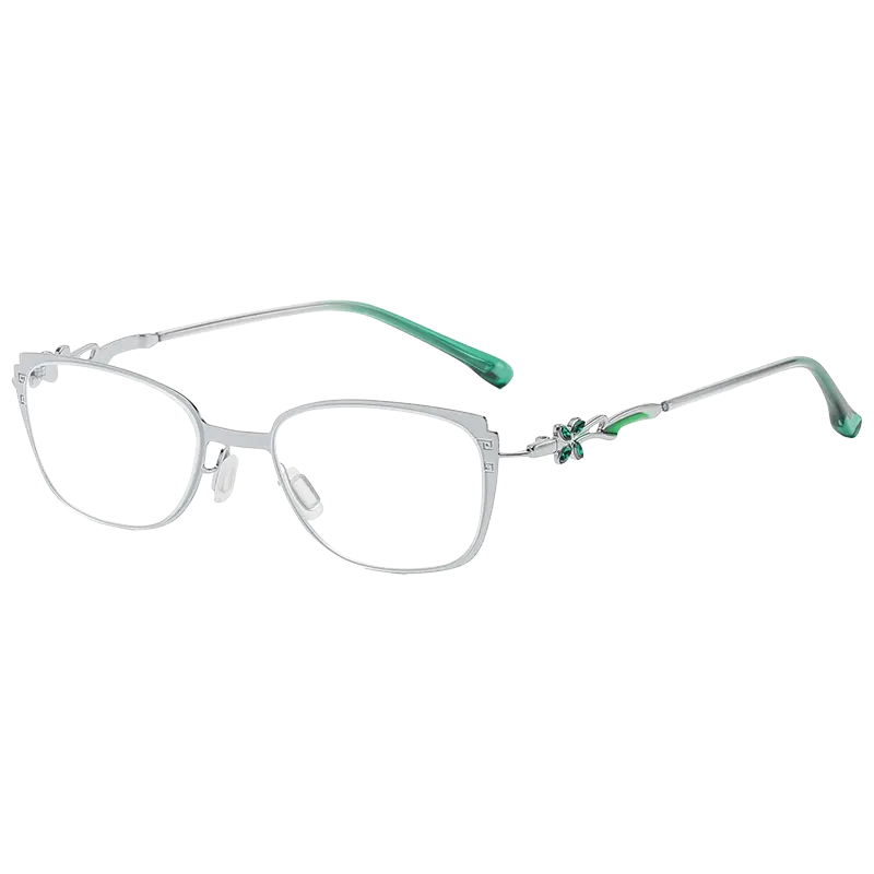 8334 1pc métal carré pleine jante cadre bonne qualité presbytie mode unisexe hommes femmes lunettes correctives lunettes de lecture