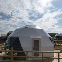 Prix de gros usine Tente dôme géodésique de camping et de villégiature en PVC, résistante aux UV et imperméable 10 ans, modèle 'Party', type maison dôme, une chambre