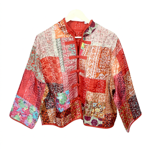 เสื้อแจ็คเก็ตผ้าฝ้ายคันธาคุณภาพดีเยี่ยม ทำมือ สำหรับฤดูหนาว เหมาะสำหรับใส่กลางแจ้ง แฟชั่นสำหรับผู้หญิง ความยาวปกติ ระบายอากาศได้ดี เป็นมิตรกับสิ่งแวดล้อม แห้งเร็ว - Product Image 1