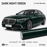 Film de protection automobile de luxe 7,5 mil en TPU PPF, couleur métallique changeante, auto-réparant, anti-rayures, protection UV et infrarouge, sans décollement des bords