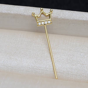 Accesorio Versátil de Plata S925 Hecho a Mano, con Diseño de Varita de Mago Demonio y Corona, para Abalorios Barrocos, Soporte Hueco para Cuentas, Fornituras de Joyería 4010 - Product Image 3