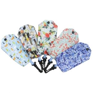 Sacs de courses réutilisables en polyester 900D écologiques, pochettes pliables pour l'épicerie en gros avec motif géométrique, nylon imprimé sur mesure - Product Image 5