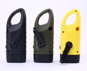 Fabbrica diretta portatile ABS manovella solare dinamo torcia a LED per Backpacking Multi-funzione di sopravvivenza ricarica USB - Product Image 5