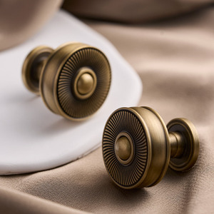 JAYA Fransız Tarzı Vintage Pirinç Daire Şeklinde Antioksidan Çekmece Kolu, Gardıroplar, Ayakkabı Dolapları ve Mobilya Kulpları için - Product Image 5