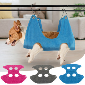 Pet Grooming Hammock Harness Helper 2 in 1 Drying Towel for Dog and Cat Hammock Restraint Bag